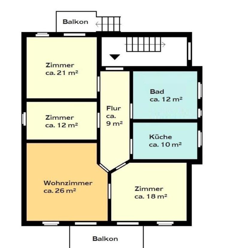 Wohnung zum Kauf provisionsfrei 151.000 € 4 Zimmer 100 m²<br/>Wohnfläche ab sofort<br/>Verfügbarkeit Kollwitzstrasse Hohen Neuendorf Hohen Neuendorf 16540