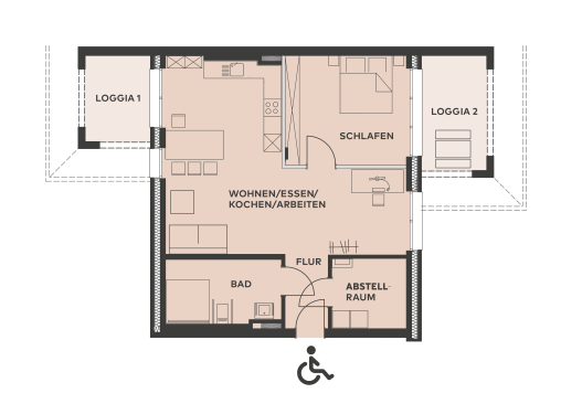 Studio zur Miete 870 € 2 Zimmer 78,9 m²<br/>Wohnfläche 01.02.2025<br/>Verfügbarkeit Wildeshausen 27793