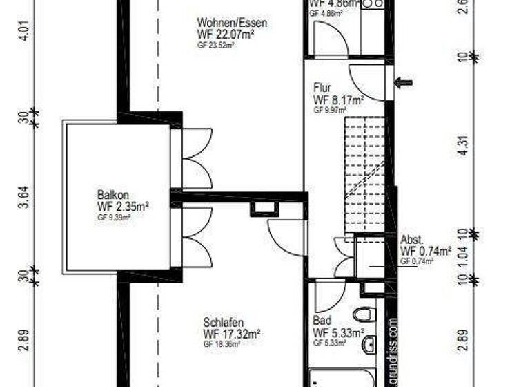 Wohnung zum Kauf 480.000 € 3 Zimmer 82,6 m² 2. Geschoss Im Brunnacker 1 Merzhausen 79249