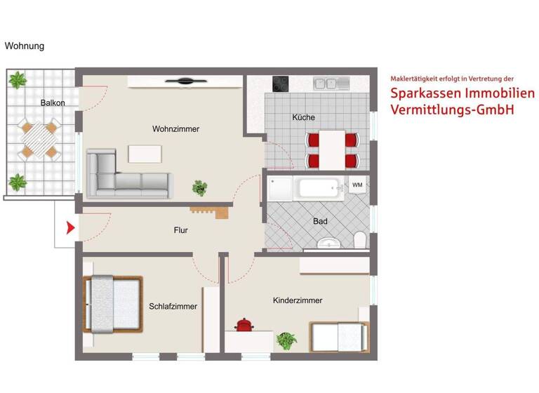 Wohnung zum Kauf 279.000 € 3 Zimmer 84,4 m² Burglengenfeld 93133