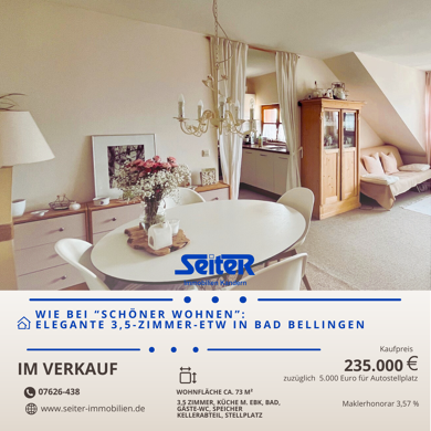 Wohnung zum Kauf 235.000 € 3,5 Zimmer 73 m² Dachgeschoss Bellinger Straße 3/1 Hertingen Bad Bellingen 79415
