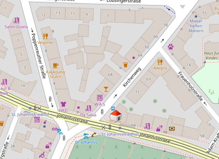 Wohnung zum Kauf 549.650 € 6 Zimmer 155 m²<br/>Wohnfläche 2.<br/>Geschoss ab sofort<br/>Verfügbarkeit Kirchenweg 75 St Johannis Nürnberg 90419