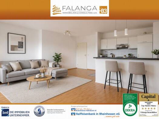 Wohnung zum Kauf 258.000 € 2 Zimmer 60 m² Mainz-Kastel 55252