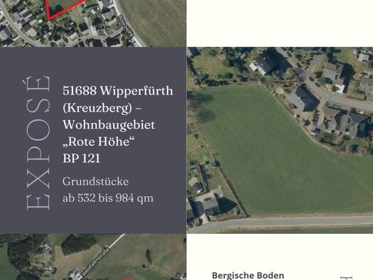 Grundstück zum Kauf provisionsfrei 157.000 € 532 m² Grundstück Rote Höhe 4 Kreuzberg Wipperfürth 51688