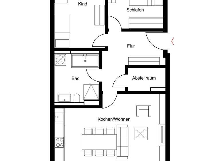 Wohnung zur Miete 1.650 € 3 Zimmer 86 m²<br/>Wohnfläche Heinrich-Hertz-Straße 14 Siemensstadt Berlin 13629