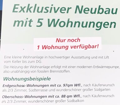 Terrassenwohnung zum Kauf 3 Zimmer 100 m² EG frei ab sofort Sibichhausen Berg 82335