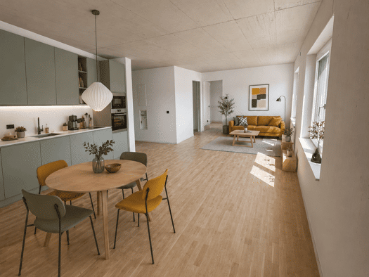 Wohnung zur Miete - Erstbezug 1.100 € 2 Zimmer 60,1 m² 4. Geschoss Bahnhofstraße 29 Kempten Kempten (Allgäu) 87435