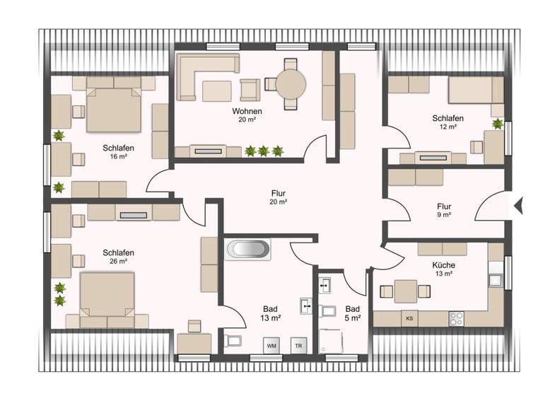 Wohnung zur Miete 750 € 4 Zimmer 135 m² Siedenburg 27254