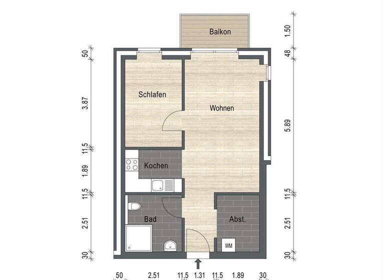 Wohnung zur Miete - Erstbezug 590 € 2 Zimmer 50,7 m² frei ab sofort Heidmühle Schortens 26419