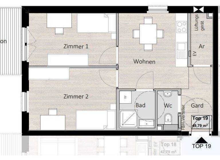 Wohnung zum Kauf - Erstbezug provisionsfrei 385.500 € 3 Zimmer 49,8 m² 3. Geschoss Innsbruck 6020