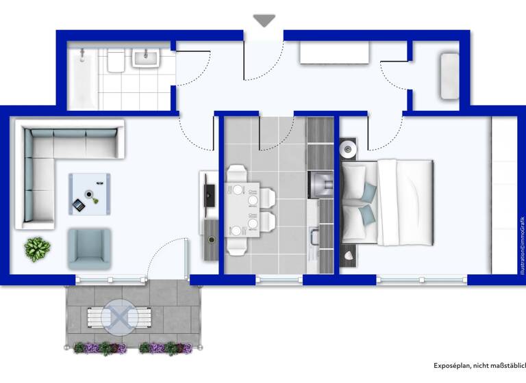 Wohnung zum Kauf 120.000 € 2 Zimmer 57 m²<br/>Wohnfläche 3.<br/>Geschoss Wattenscheid Bochum 44866