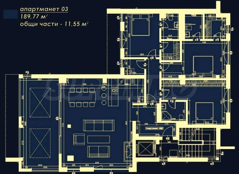 Penthouse zum Kauf 850.000 € 4 Zimmer 241,3 m² Sofia
