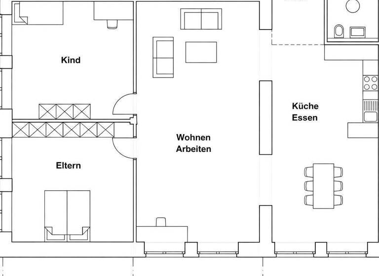 Wohnung zur Miete 1.400 € 3,5 Zimmer 141 m² EG Muggensturm 76461