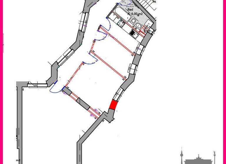 Wohnung zur Miete 1.299 € 3 Zimmer 99,8 m² 1. Geschoss Rigaer Str. 56 Friedrichshain Berlin 10247