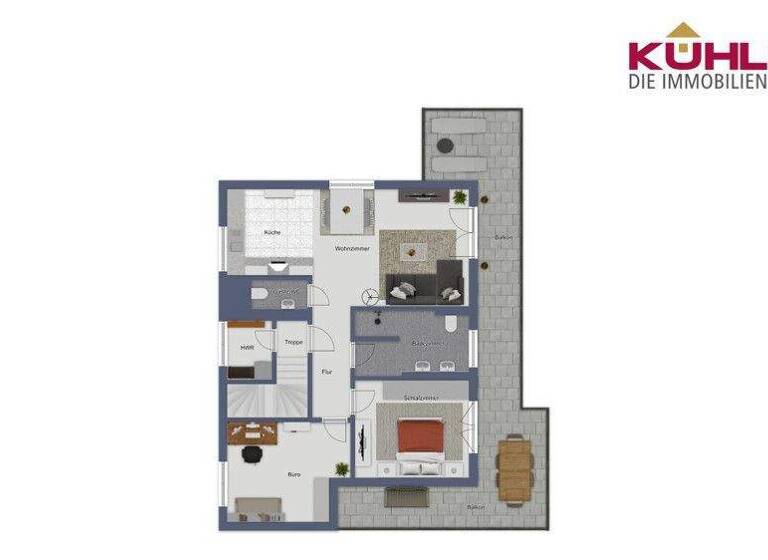 Penthouse zur Miete 950 € 3 Zimmer 95 m² 2. Geschoss frei ab 01.06.2026 Vechta 49377