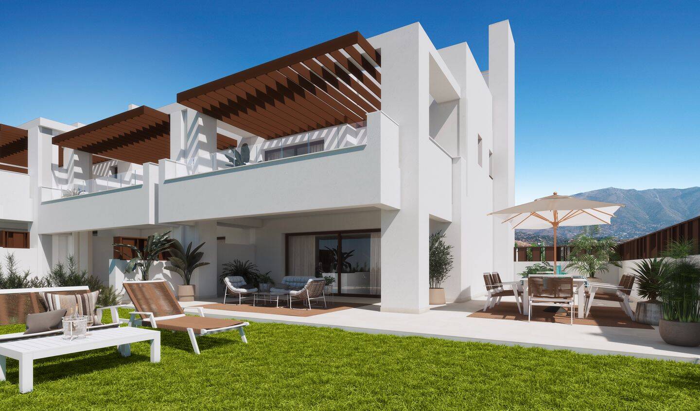 PROVISIONSFREI! Exklusive Neubau-Reihenvillen - Luxus, Ruhe und Golfpanorama an der Costa del Sol!