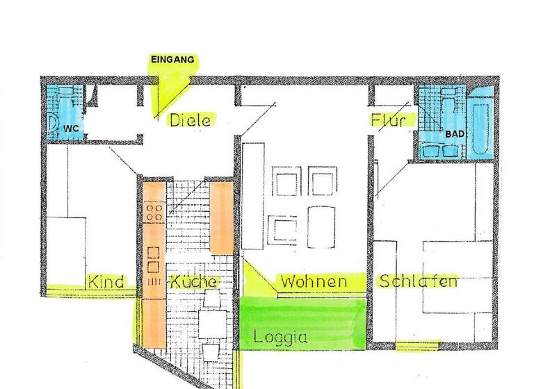 Wohnung zum Kauf 185.000 € 3 Zimmer 77,8 m²<br/>Wohnfläche ab sofort<br/>Verfügbarkeit Kasernen West Bamberg 96052