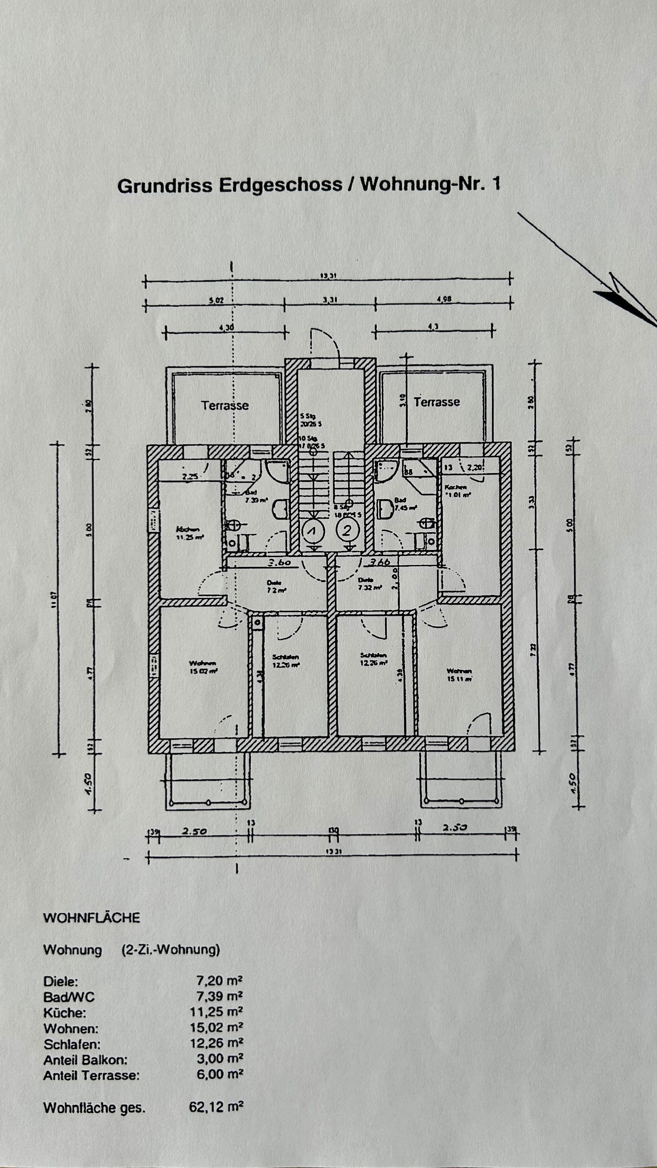 Terrassenwohnung zur Miete 390 € 2 Zimmer 62,2 m²<br/>Wohnfläche EG<br/>Geschoss ab sofort<br/>Verfügbarkeit Prof.-Simmel-Straße 14 Debschwitz 1 Gera 07548