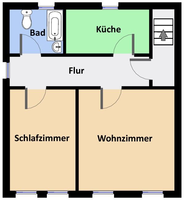 Wohnung zur Miete 460 € 2 Zimmer 71 m²<br/>Wohnfläche ab sofort<br/>Verfügbarkeit Meißen Meißen 01662