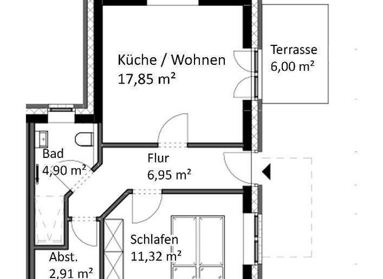 Wohnung zur Miete - Erstbezug 625 € 2 Zimmer 46,2 m² frei ab 01.12.2026 Mushardstraße 11 Loxstedt 27612
