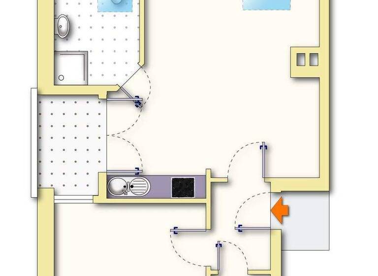 Wohnung zum Kauf 135.000 € 2 Zimmer 48 m² 2. Geschoss frei ab sofort Sande Paderborn 33106