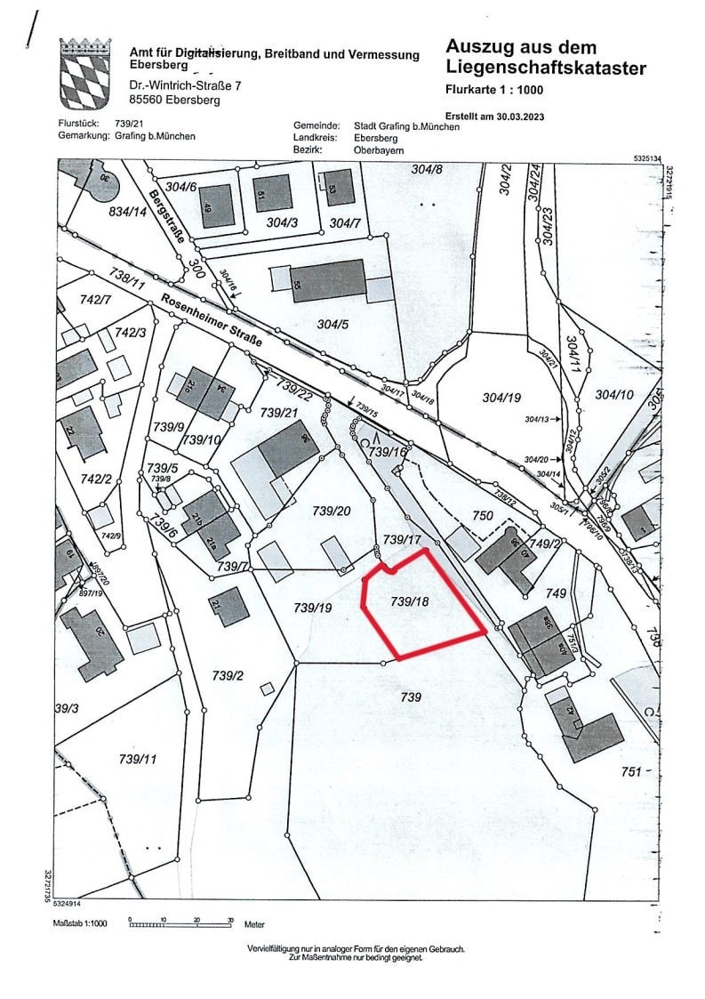 Grundstück zum Kauf 798.000 € 674 m²<br/>Grundstück Grafing Grafing 85567