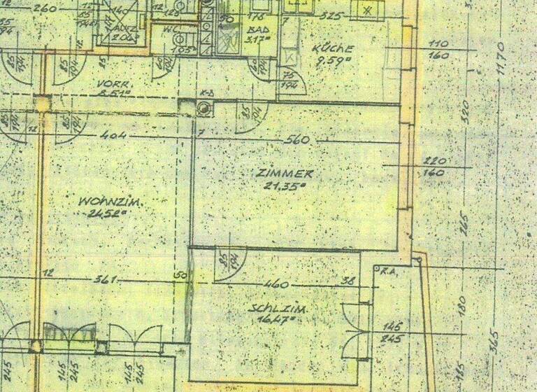 Wohnung zur Miete 1.335 € 3 Zimmer 2. Geschoss Wien 1120