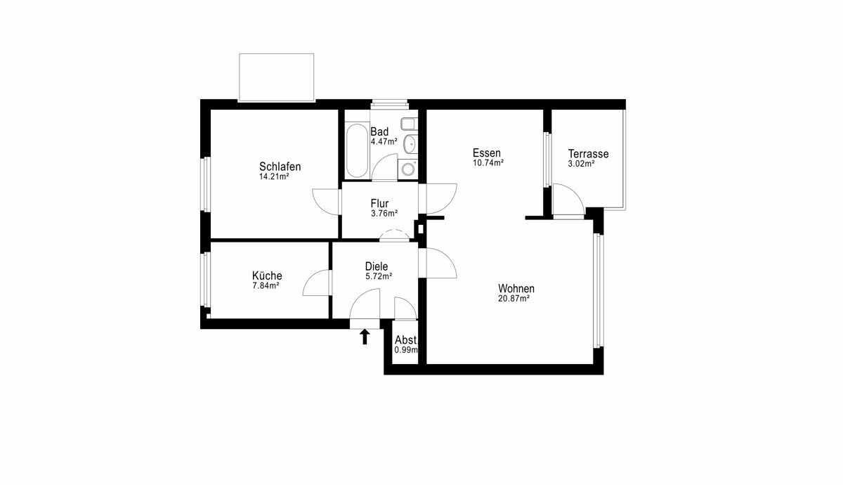 Wohnung zum Kauf 198.000 € 2 Zimmer 68 m²<br/>Wohnfläche Osdorf Hamburg-Osdorf 22549