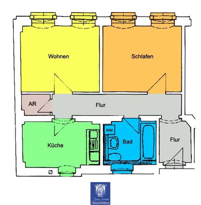 Wohnung zur Miete 310 € 2 Zimmer 47,2 m²<br/>Wohnfläche 01.03.2025<br/>Verfügbarkeit Meißen Meißen 01662