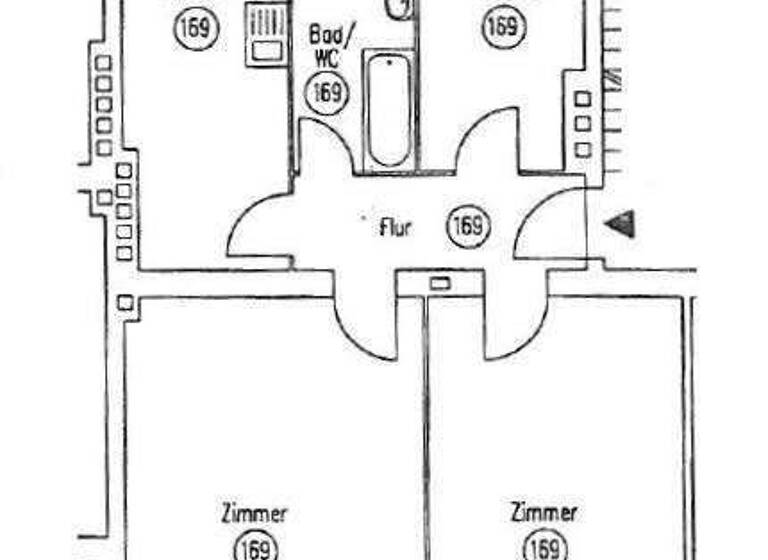 Wohnung zum Kauf provisionsfrei 189.000 € 2,5 Zimmer 69,4 m² 1. Geschoss Pfahlerstraße 16 Reinickendorf Berlin 13403