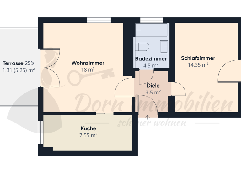 Terrassenwohnung zum Kauf 72.000 € 2 Zimmer 50 m² frei ab sofort Vielau Reinsdorf OT Vielau 08141