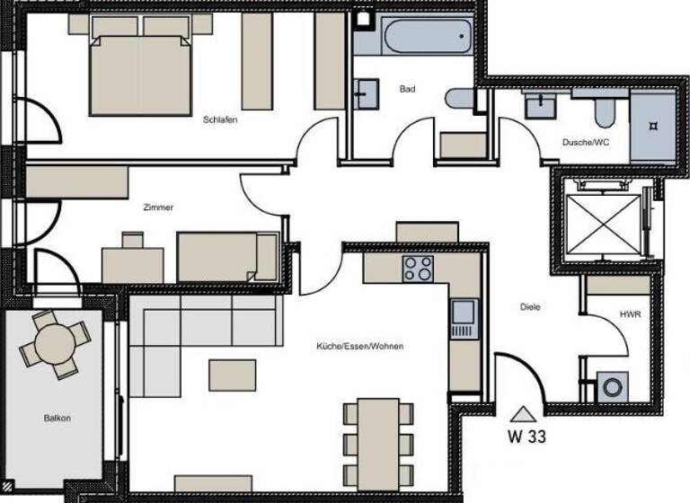 Wohnung zum Kauf provisionsfrei 498.900 € 3 Zimmer 91,2 m² Trier-West-Pallien Trier 54294