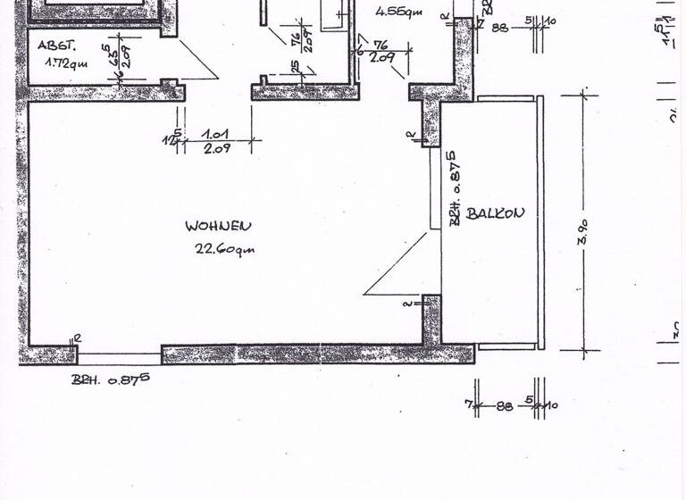 Studio zur Miete 570 € 1 Zimmer 38 m² 1. Geschoss frei ab 01.07.2026 Leimen 69181