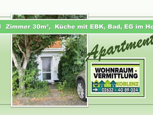 Wohnung zur Miete 570 € 1 Zimmer 30 m² EG Plankenweg 42 Neuendorf Koblenz 56070