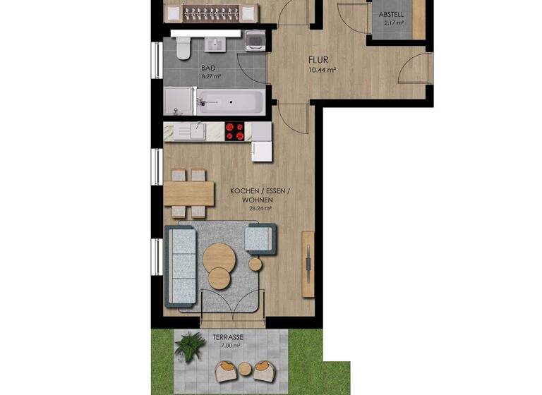 Wohnung zum Kauf - Erstbezug 305.000 € 3 Zimmer 78,2 m² 1. Geschoss Stephansposching 94569