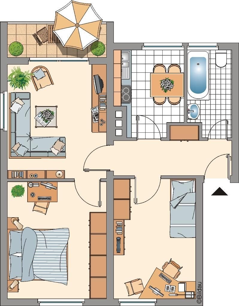 Wohnung zur Miete 459 € 3 Zimmer 54,6 m²<br/>Wohnfläche 1.<br/>Geschoss Wilhelmshöhe 17 Hücheln Eschweiler 52249