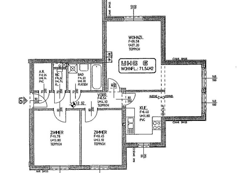 Wohnung zur Miete 494 € 3 Zimmer 71,5 m² 2. Geschoss Marchegg 2293