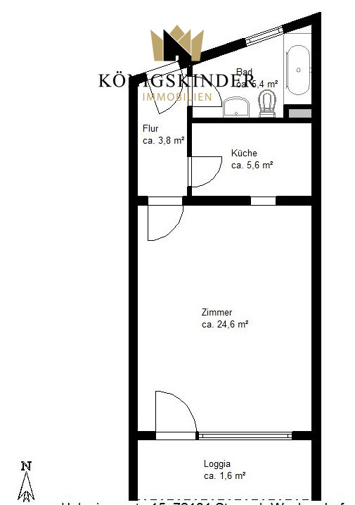 Wohnung zum Kauf 89.000 € 1 Zimmer 39 m²<br/>Wohnfläche Wachendorf Starzach 72181