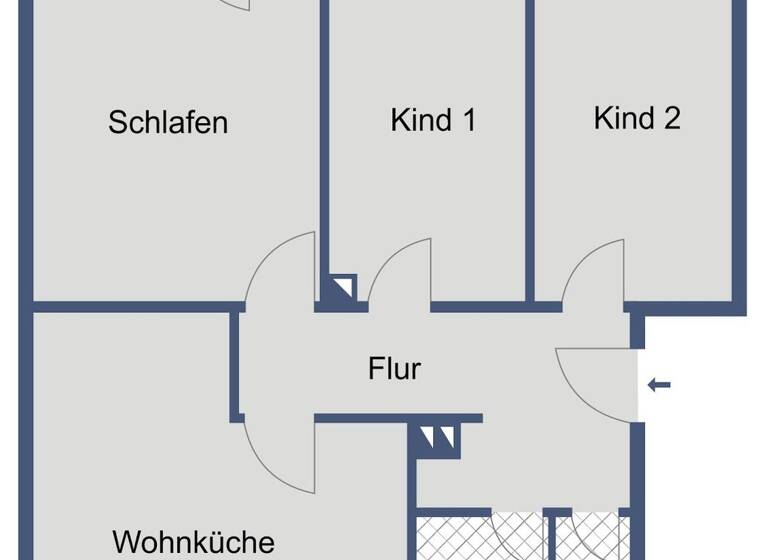 Wohnung zur Miete 423 € 3 Zimmer 68,5 m² 1. Geschoss Kreuzbergstraße 41 Hünfeld 36088