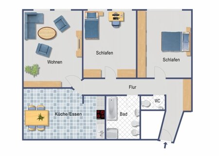 Wohnung zum Kauf 590.000 € 3 Zimmer 112 m²<br/>Wohnfläche 3.<br/>Geschoss Neustadt - Süd Köln 50674