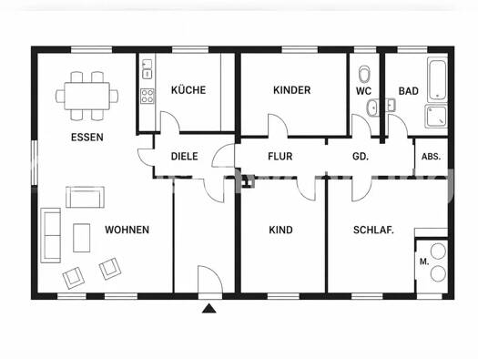 Wohnung zur Miete Tauschwohnung 700 € 4 Zimmer 100 m² Mitte Dortmund 44135