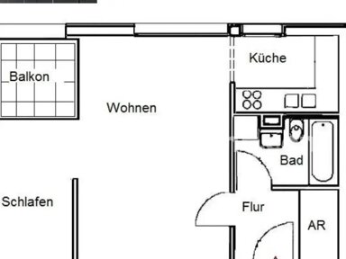 Wohnung zur Miete Tauschwohnung 415 € 1,5 Zimmer 44 m² 1. Geschoss Niederschöneweide Berlin 12439