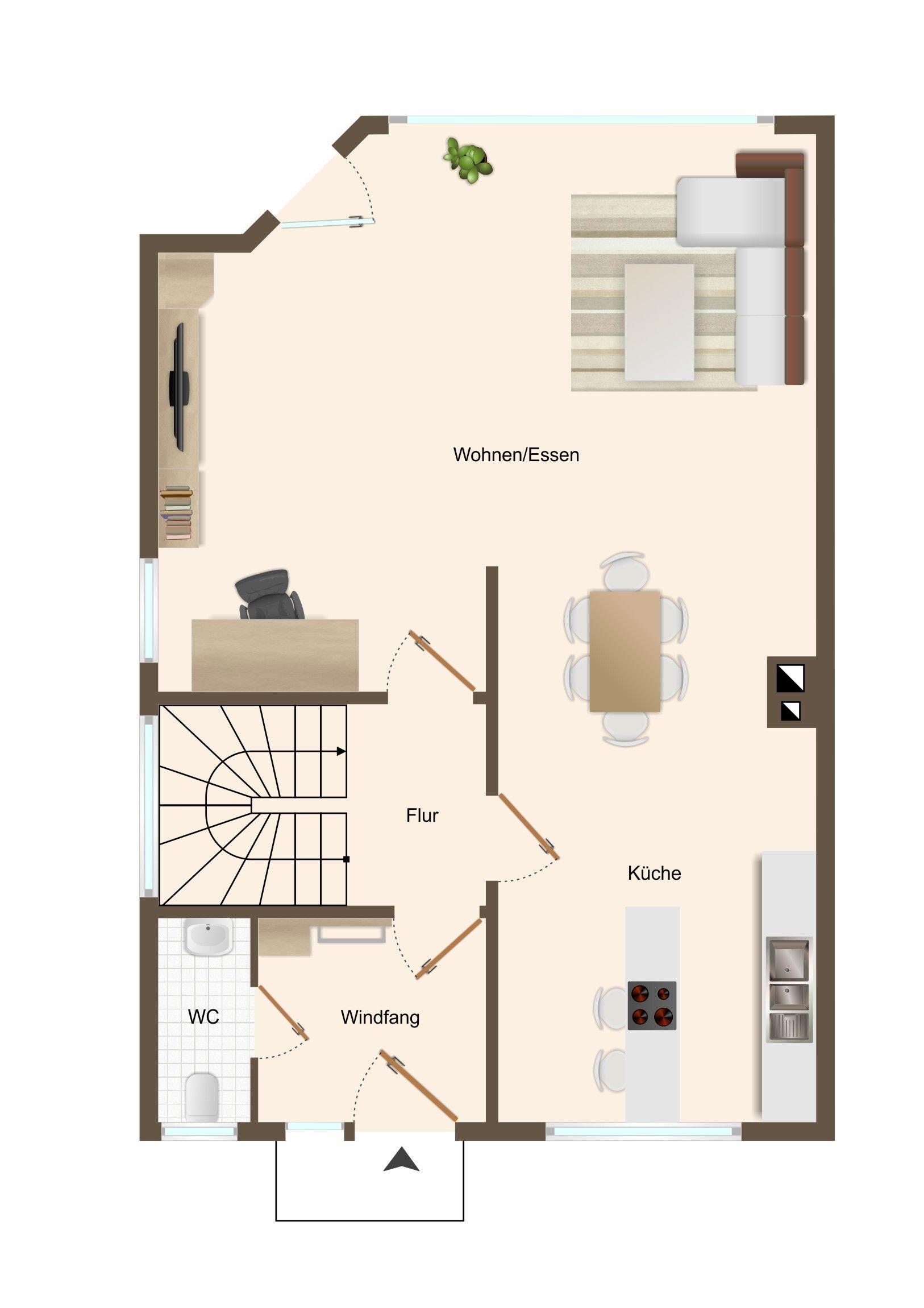 Doppelhaushälfte zum Kauf 379.000 € 4 Zimmer 108 m²<br/>Wohnfläche 405 m²<br/>Grundstück Bahnhof - Brackwede Bielefeld 33647