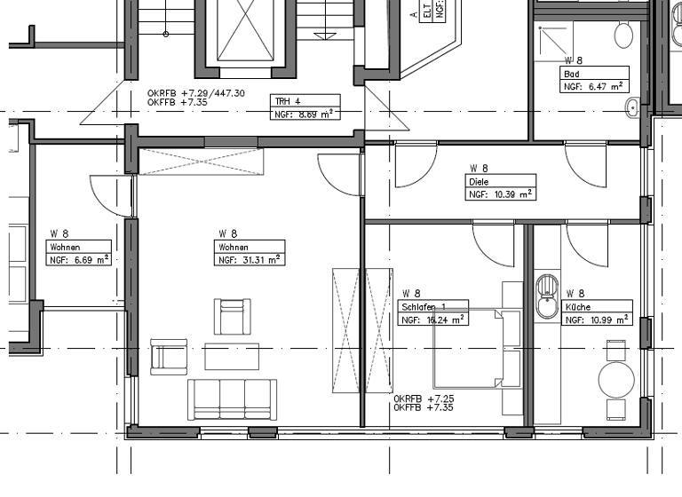 Wohnung zur Miete 626 € 3 Zimmer 82,1 m²<br/>Wohnfläche 2.<br/>Geschoss Marienstieg 1 Suhl Suhl 98527