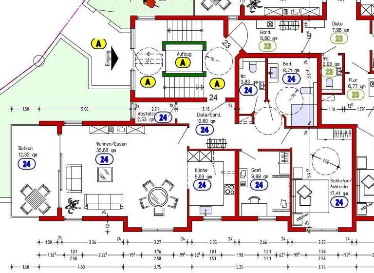 Wohnung zur Miete 1.270 € 3 Zimmer 106 m² 1. Geschoss Oberkirch 77704