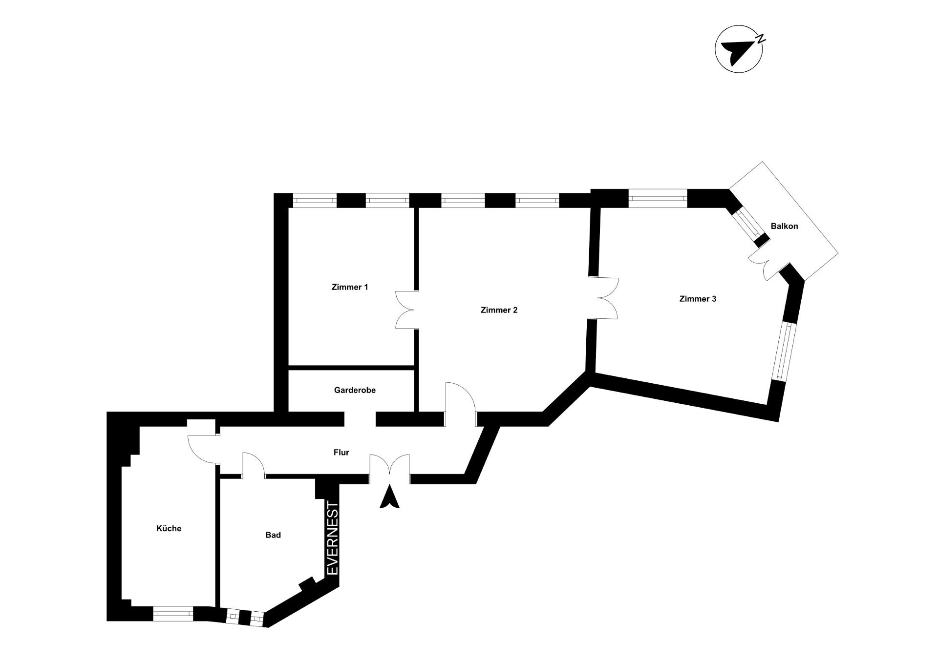 Wohnung zum Kauf 699.000 € 3 Zimmer 113 m²<br/>Wohnfläche 4.<br/>Geschoss Friedrichshain Berlin 10243