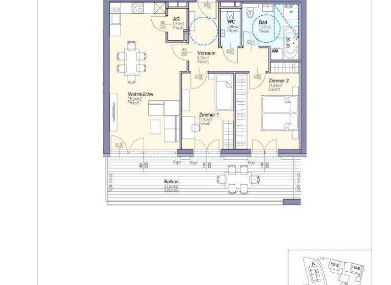 Wohnung zum Kauf - Erstbezug 428.000 € 3 Zimmer 76,1 m² 1. Geschoss Bachweg Krumpendorf 9201