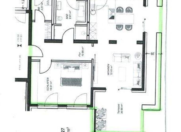Wohnung zur Miete 920 € 2 Zimmer 82,3 m² 4. Geschoss Nordhausen 99734