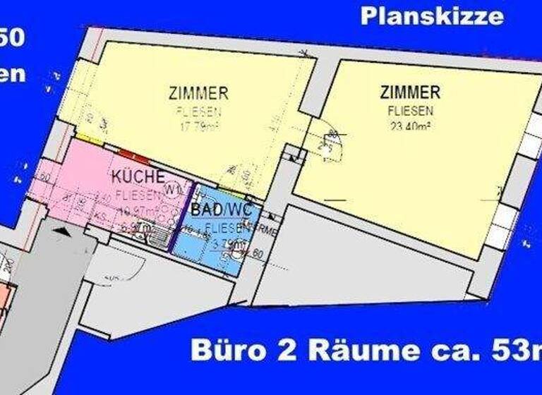 Wohnung zum Kauf 199.950 € 2 Zimmer 53 m² EG Wien 1150