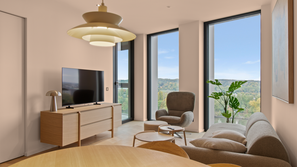 Wohnung zur Miete 2.670 € 2 Zimmer 69,5 m² 9. Geschoss frei ab sofort Ostend Frankfurt am Main 60314